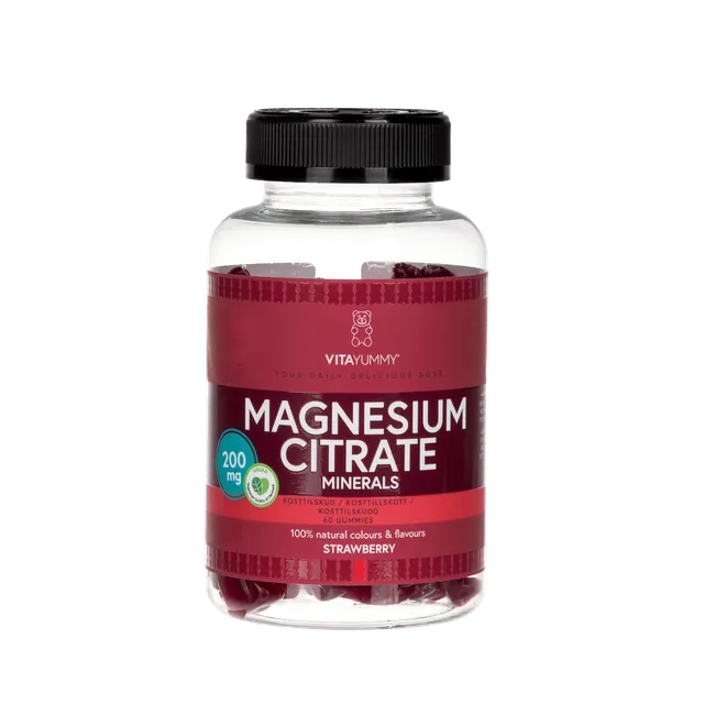 VitaYummy Magnesium Citrate (Strawberry) toidulisand, 60tk