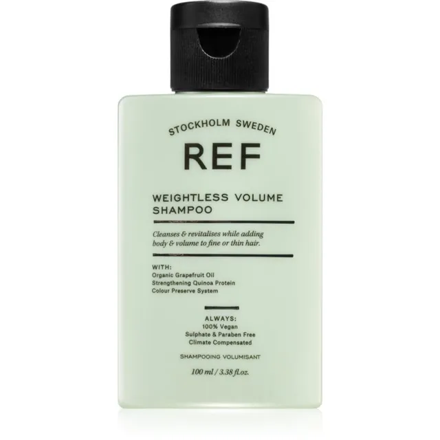 REF Weightless Volume Shampoo Šampoon õhukestele ja jõuetutele juustele kohevuse andmiseks juuksejuurtest alates 100 ml