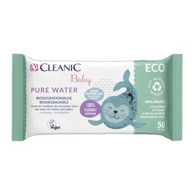 Niisked salvrät. Cleanic Eco Pure Water 50tk