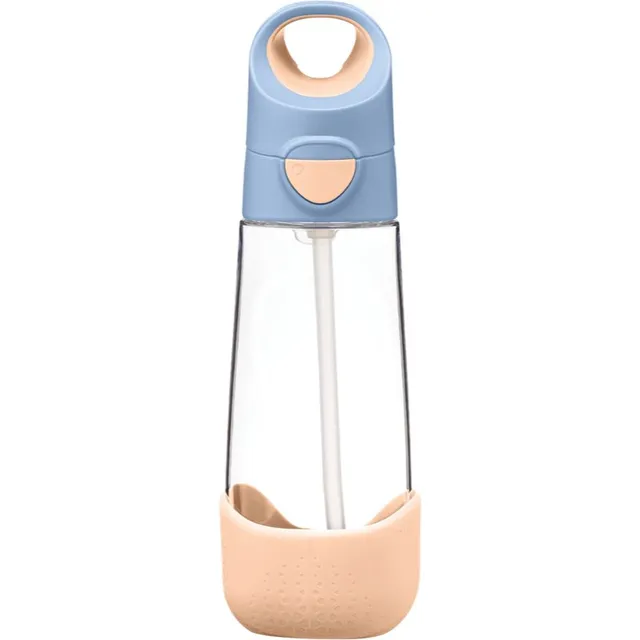 b.box Bottle with Straw pudel kõrrega Peach 1 tk