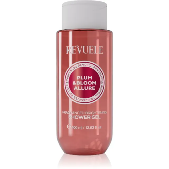 Revuele Plum & Bloom Allure Fragranced Brightening Shower Gel Lõhnastatud dušigeel kirgastava efektiga naistele 400 ml
