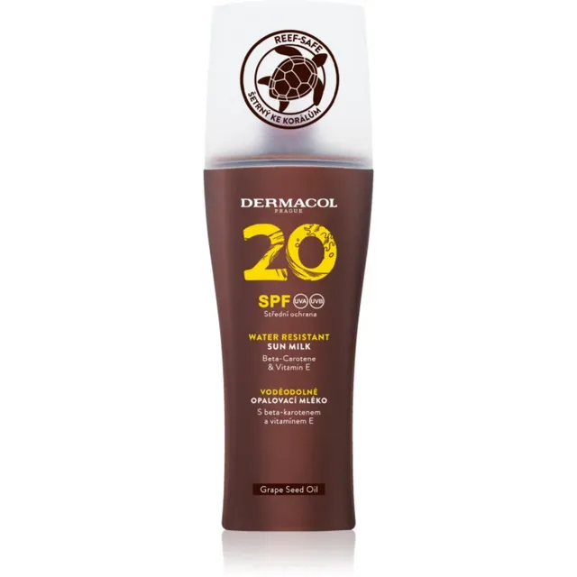 Dermacol Sun Water Resistant Veekindel päevituspiim pihustiga SPF 20 200 ml