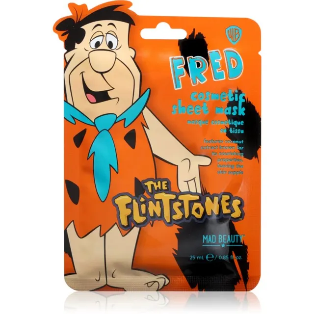 Mad Beauty The Flinstones Fred Niisutav näo lehtmask 25 ml