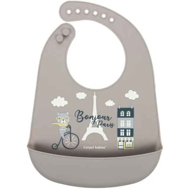 Canpol babies Bonjour Paris Bibs pudipõll Beige 1 tk