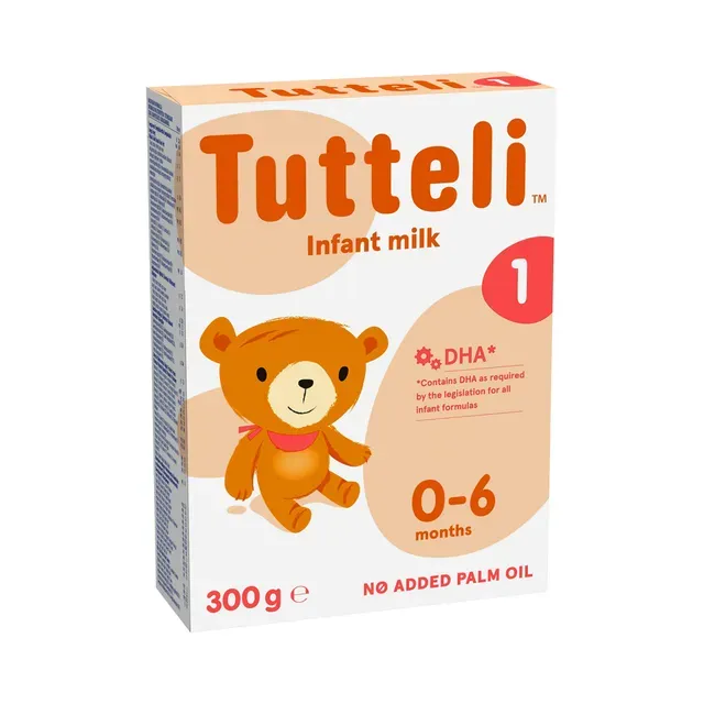 Piimal põhinev imiku piimasegu, 0+, TUTTELI, 300 g