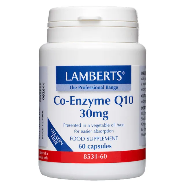 LAMBERTS Co-Enzyme Q10 30mg 60 Capsules