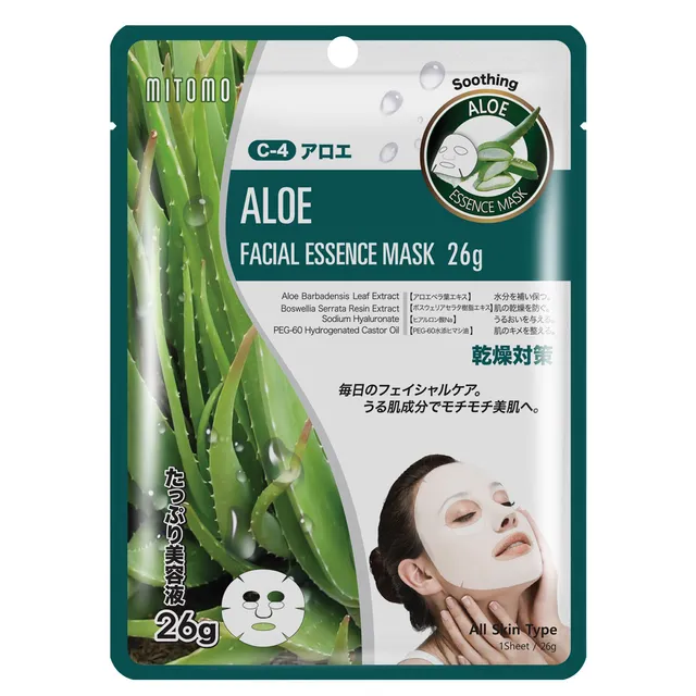 MITOMO Aloe Facial Essence Sheet Mask 26g