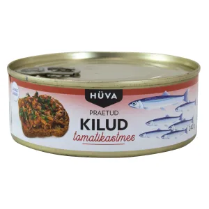 Hüva Praetud kilud tomatikastmes 240g