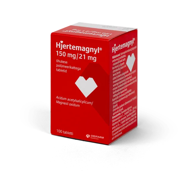 HJERTEMAGNYL ÕHUKE POLÜMEERKATTEGA TBL 150MG+21MG N100