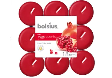 Lõhnateeküünlad BOLSIUS,18tk,Pomegranate
