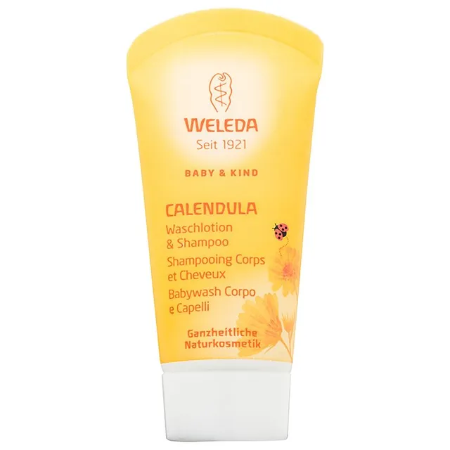 Weleda Baby and Child Šampoon ja dušigeel lastele saialill 20 ml