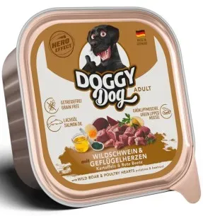 DOGGY Dog koera konserv, metssealiha ja kodulinnusüdametega koos kartuli ja peediga, einekausike