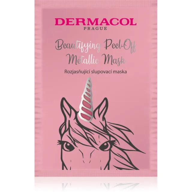 Dermacol Beautifying Peel-Off Metallic Mask Koorimismask sära andva efektiga 15 ml