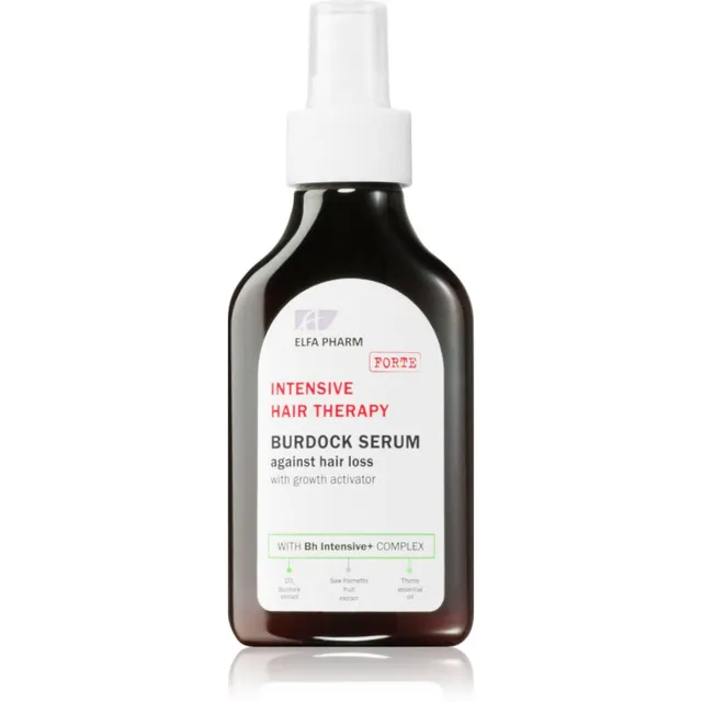 Elfa Pharm Intensive Cosmetic Intensive Hair Therapy Burdock Serum Kasvuaktivaatoriga seerum juuste väljalangemise ärahoidmiseks 100 ml