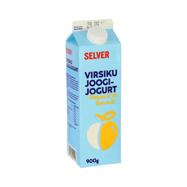 Joogijogurt virsiku, SELVER, 900 g