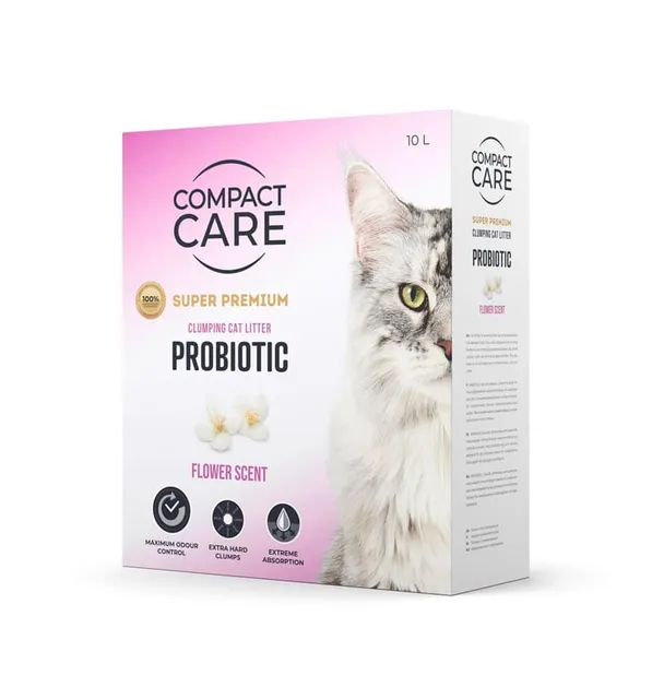 Compact Care Probiotic lillelõhnaline kassiliiv, 10 L