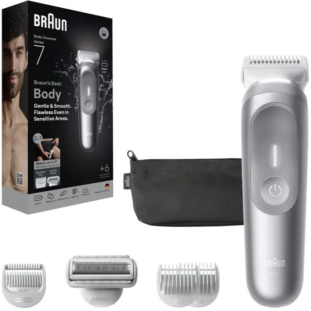 Braun Series 7 BG7550 trimmer intiimpiirkonna ja kogu keha jaoks meestele 1 tk
