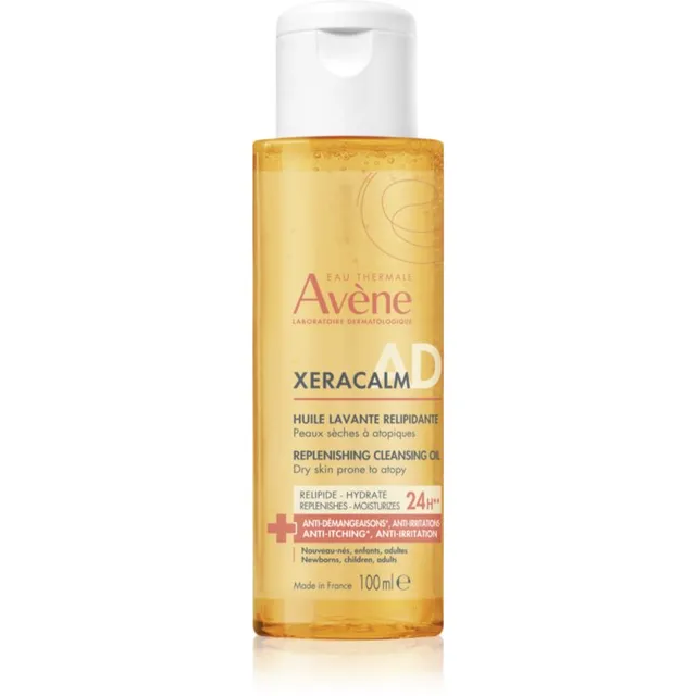 Avène XeraCalm A.D. Lipid-Replenishing Cleansing Oil Lipiide lisav puhastusõli kuiva ja ekseemile kalduva naha jaoks 100 ml
