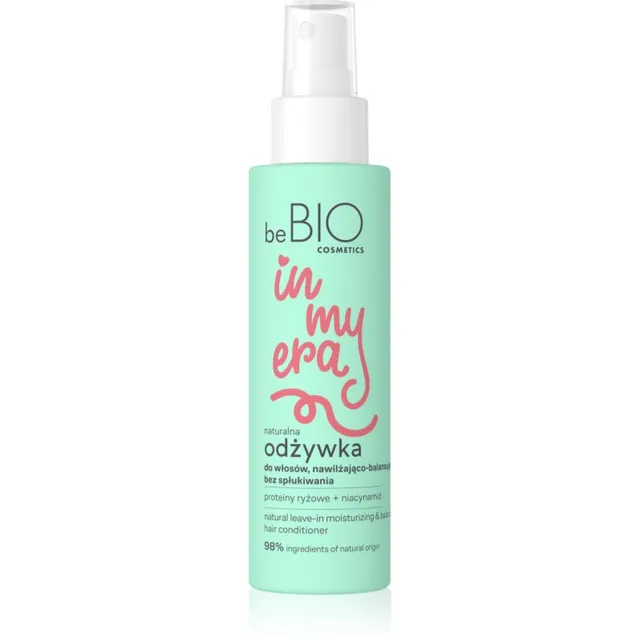 beBIO In My Era Natural Moisturizing & Balancing Juustesse jäetav pihustatav palsam normaalsetele juustele 100 ml