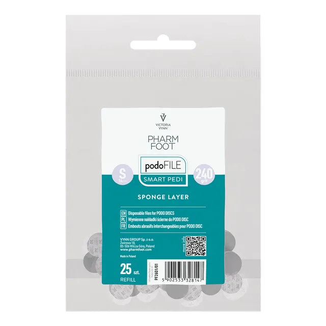 Pharm Foot Podo Disc S disposable Sponge files Refill