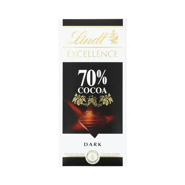 Mõrushok. Excellence Dark 70%, LINDT, 100 g