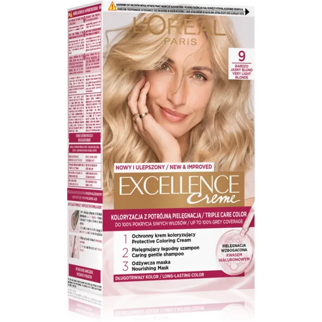 L’Oréal Paris Excellence Creme Juuksevärv varjund 9 Bardzo jasny blond 1 tk