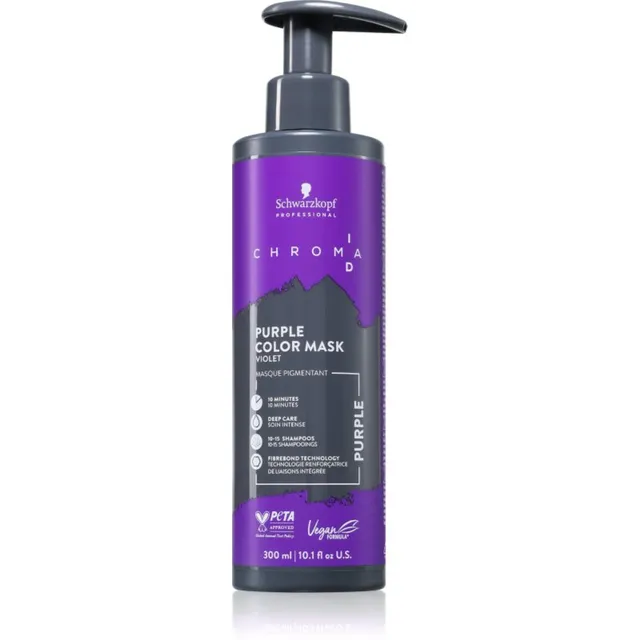 Schwarzkopf Professional Chroma ID Color Mask Intensiivne bonding-tehnoloogial põhinev värvimask juustele varjund Purple 300 ml