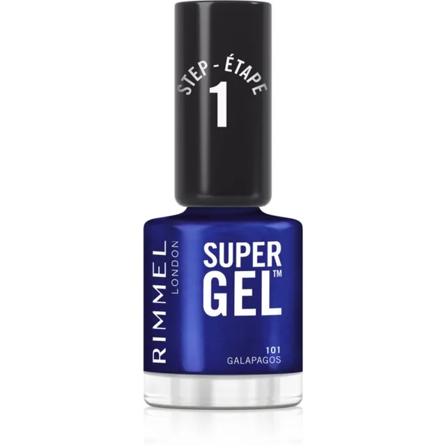 Rimmel Super Gel Geelküünelakk ilma UV / LED-lampide kasutamiseta varjund 101 Galapagos 12 ml