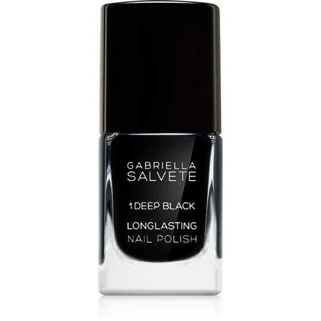 Gabriella Salvete Longlasting Enamel Kauapüsiv küünelakk tugeva läikega varjund 01 Deep Black 11 ml
