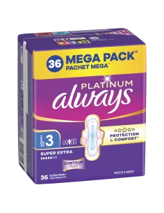 Always Platinum Super Extra hügieenisidemed tiibadega nr 3 (36 tk)