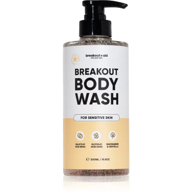 breakout + aid Body Wash aknevastane dušigeel AHA- ja BHA-hapetega 500 ml