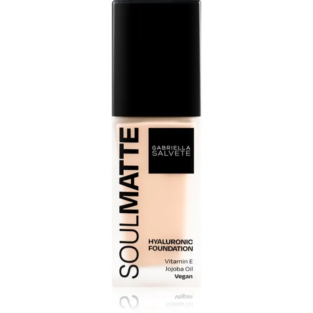Gabriella Salvete SoulMatte Hyaluronic Foundation Kauapüsiv jumestuskreem mati efektiga varjund 02W Ivory Warm 30 ml