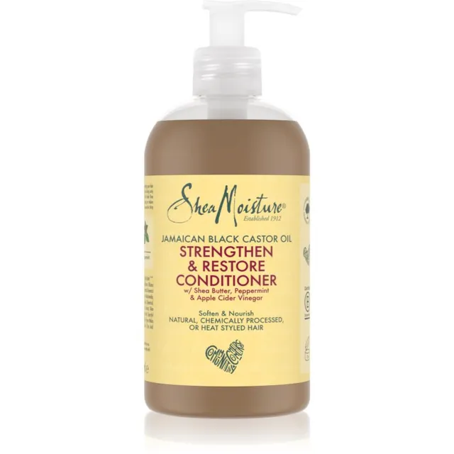 Shea Moisture Jamaican Black Castor Oil Strengthen & Restore Rekonstrueeriv tugevdav palsam stressis juustele ja peanahale 384 ml