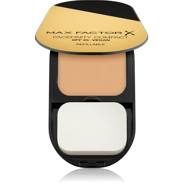 Max Factor Facefinity Refillable Matistav kompaktjumestuskreem SPF 20 varjund 033 Crystal Beige 10 g