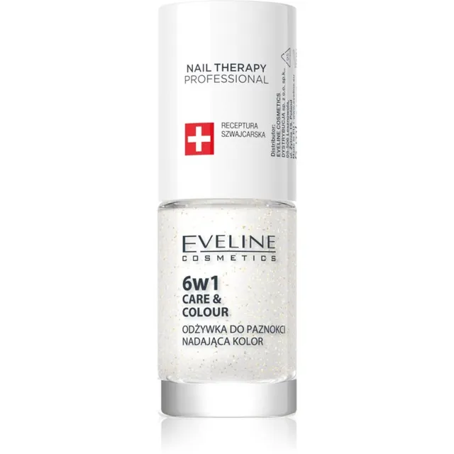 Eveline Cosmetics Nail Therapy Care & Colour Küünepalsam kuus-ühes varjund Golden Glow 5 ml