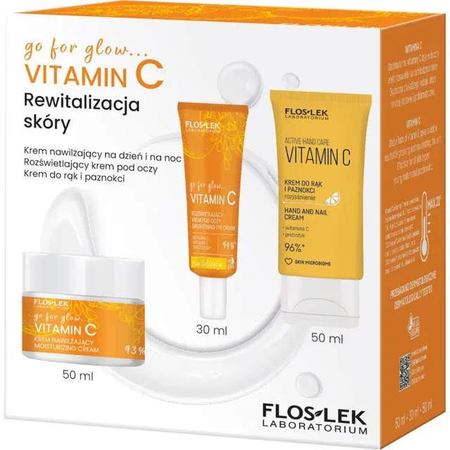 FlosLek Laboratorium Go For Glow Vitamin C Kinkekomplekt taaselustava toimega