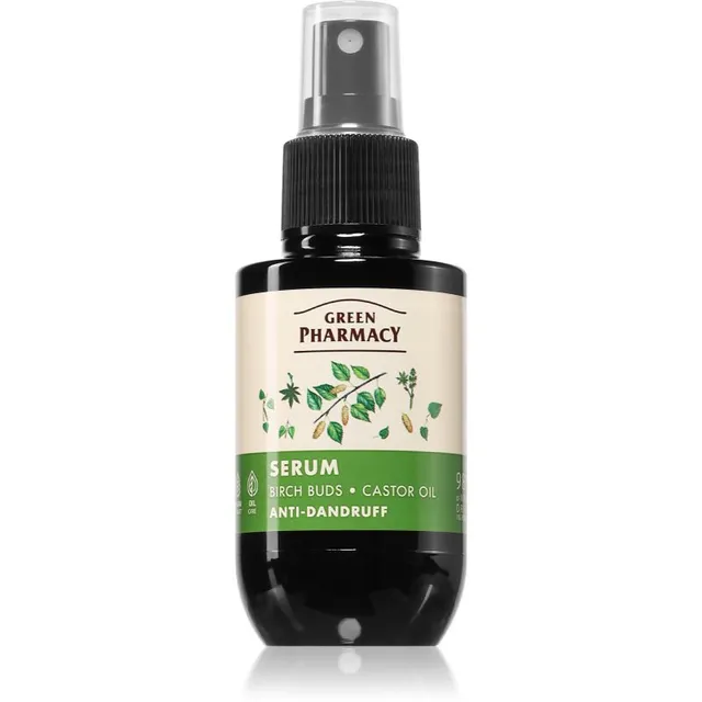 Green Pharmacy Birch Buds & Castol Oil Care Serum Seerum kõõma vastu 100 ml