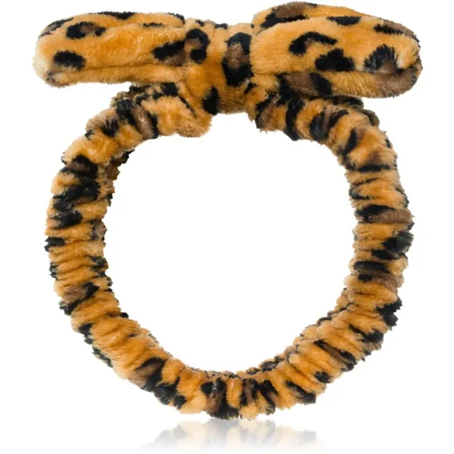 BrushArt Accessories Skincare headband spaa peapael Leopard 1 tk