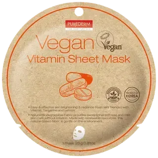 Purederm kangasmask vegan vitamiini