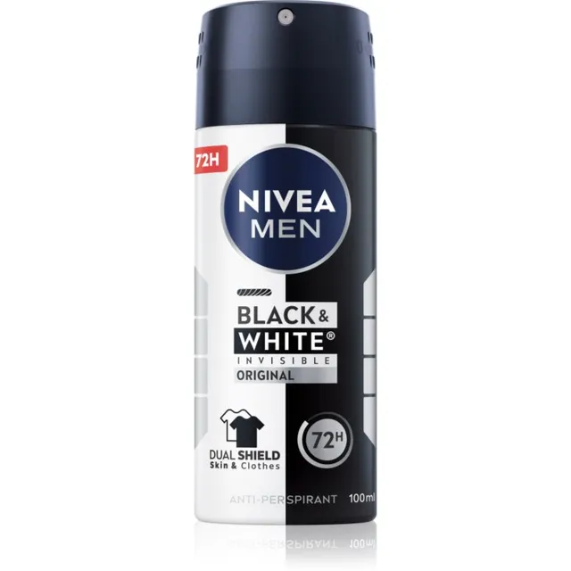 NIVEA MEN Invisible Black & White Pihustatav antiprespirant meestele 100 ml