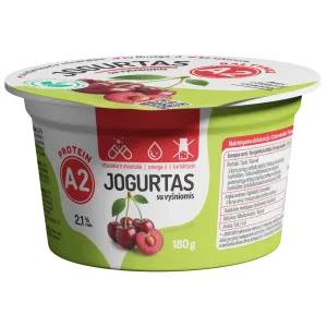 A2 jogurt kirssidega 180g laktoosivaba