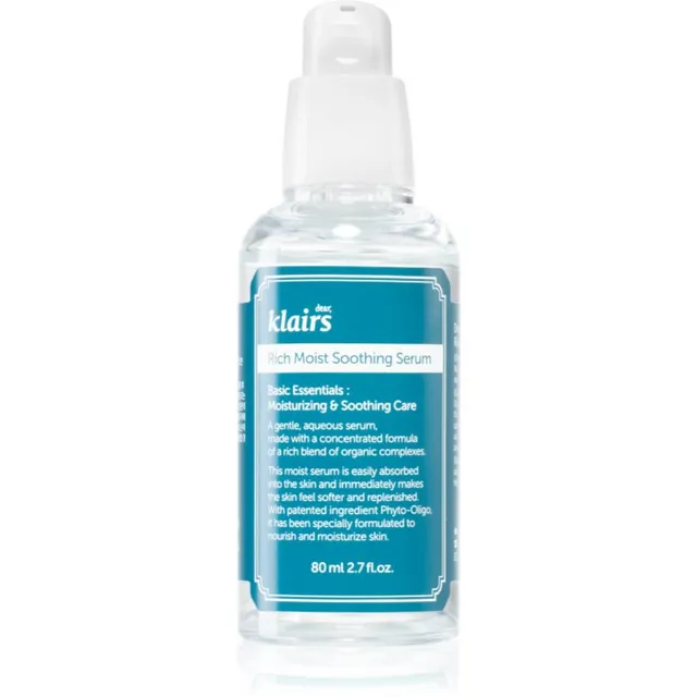 Klairs Rich Moist Soothing Serum Rahustav näoseerum niisutava toimega 80 ml