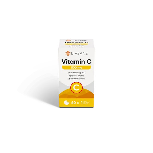 LIVSANE VITAMIIN C NÄRIMISTBL 500MG N60