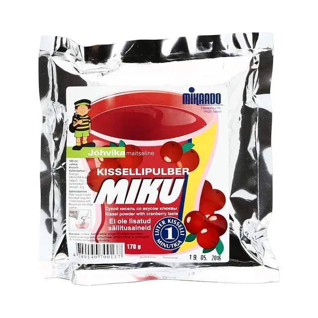 Jõhvikamaitseline kissellipulber, MIKAADO, 170 g