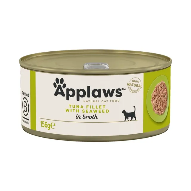 Applaws kassikonserv, tuunikala/vetikas, 156 g