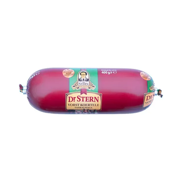 Täistoit koerale, vorst vasikalihast, DR.STERN, 400g