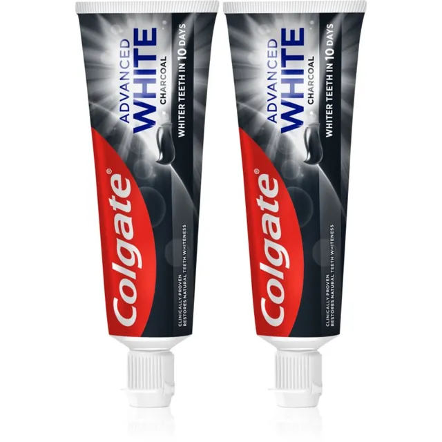 Colgate Advanced White Charcoal Valgendav hambapasta aktiivsöega 2x75 ml