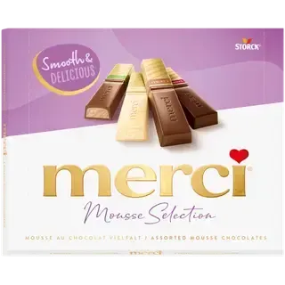 Merci Mousse assortiišokolaad vahustatud kreemja täidisega 210g