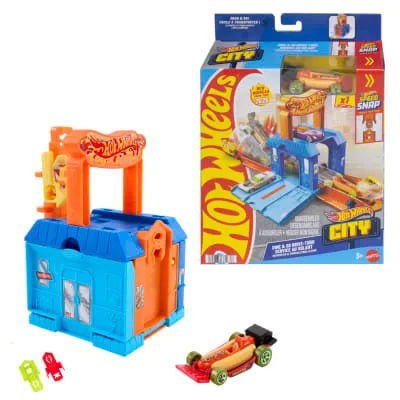 Komplekt Hot Wheels City Play&Go kohver