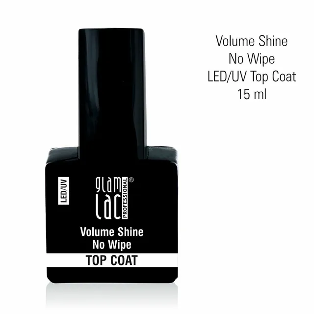 GlamLac LED/UV Volume Shine No Wipe Top Coat